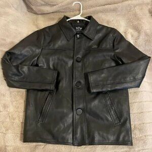 Emporio & Co Italian Button Down Leather Jacket